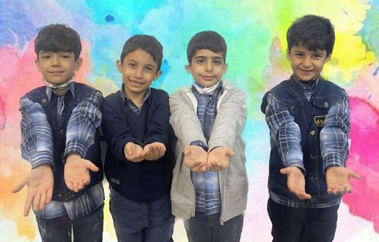 آموزش چوب خط با دانش آموزان پایه اول 3