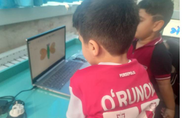 آموزش کامپیوتر : کشیدن پروانه در محیط paint 5