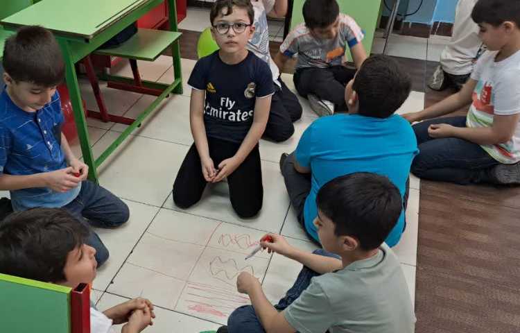 آموزش کسر با بازی با بادکنک 4