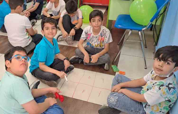 آموزش کسر با بازی با بادکنک