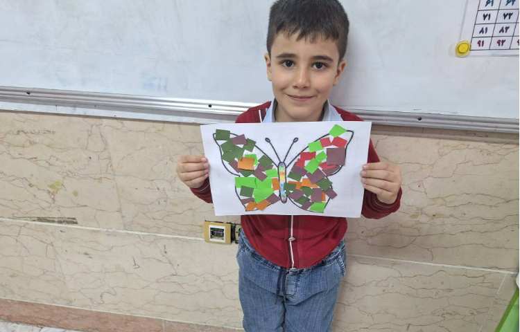 آموزش کلاژ پروانه 4