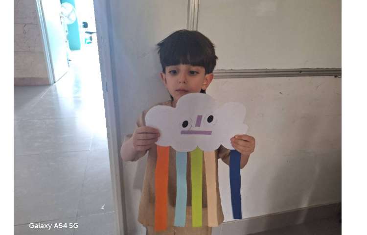 آویز رنگین کمانی با نشان دادن صورت 2