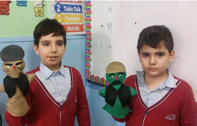 اجرای تئاتر بلدرچین و برزگر توسط دانش آموزان 1