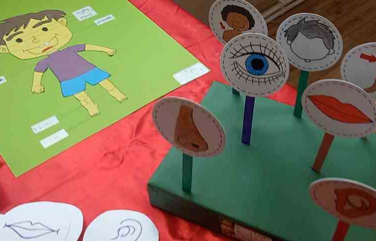 اجرای دانش آموزان پیش دبستان Head,shoulders song 3