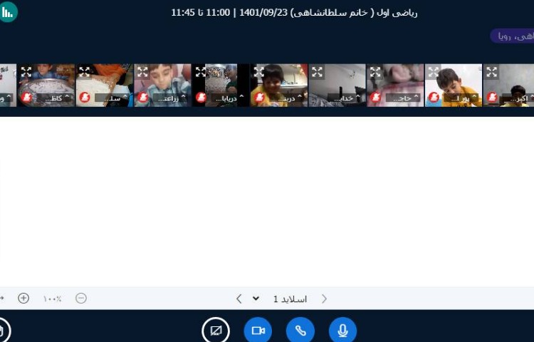:اجرای طرح بیدپا در کلاس آنلاین، کلاس پرتقال 2