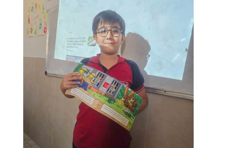 اجرای فعالیت کتابخوانی توسط سورنا بخشی و آرن فلاح