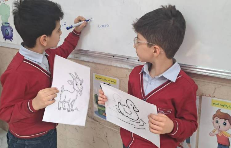 اجرای نمایش برای تدریس درس اردک 5