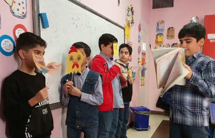 اجرای نمایش بلدرچین درس فارسی 1