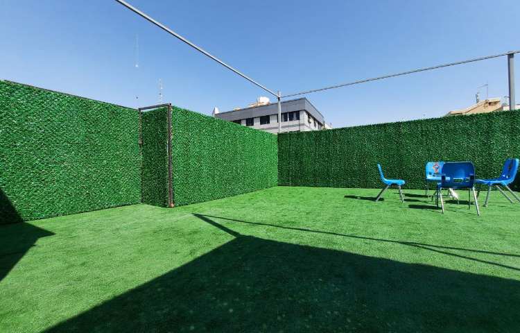 احداث حیاط دوم (پشت بام)