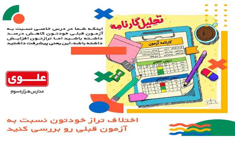 اختلاف تراز خودتون از آزمون قبلی بررسی کنید 2