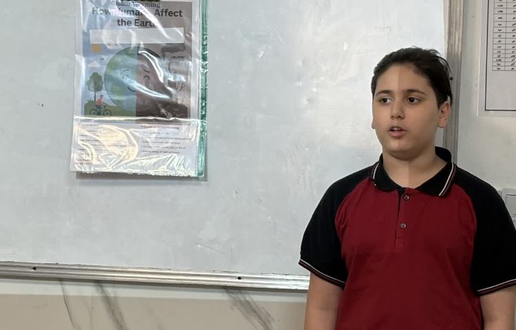 ارائه دانش‌آموزان در زنگ علوم به زبان انگلیسی 4