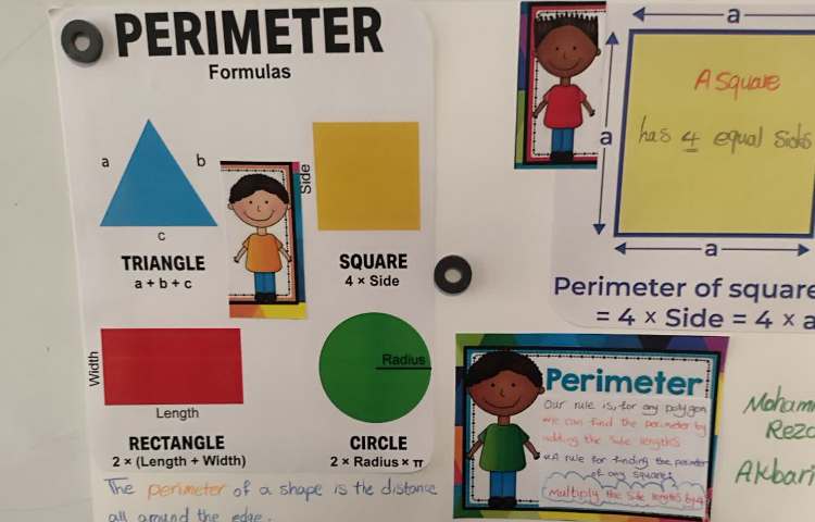 ارائه دانش‌اموزان درباره‌ی محیط مربع 2