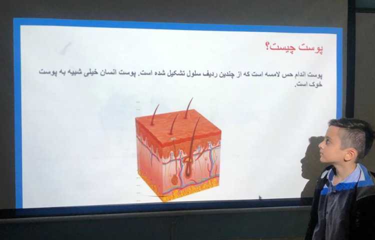 ارائه علوم(پوست بدن انسان) 3