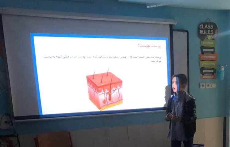 ارائه علوم(پوست بدن انسان) 4