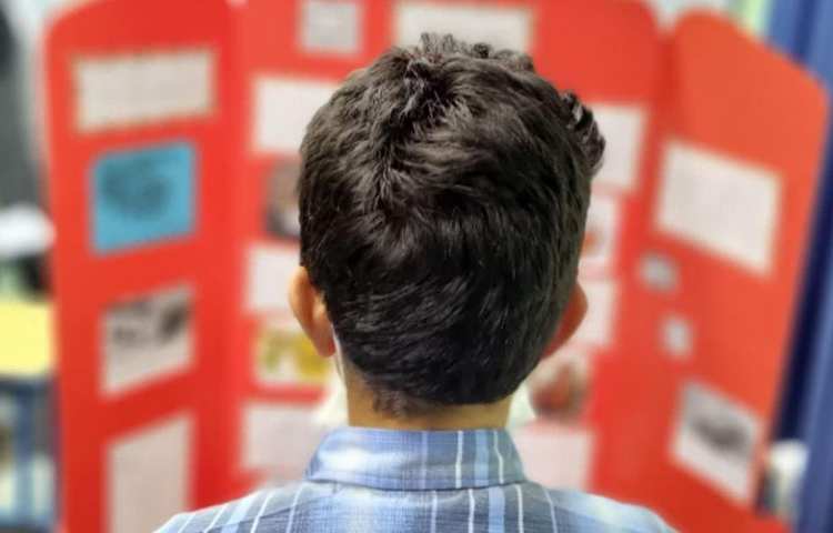 ارائه و توضیح پوسترهای گروه های چهارگانه دانش آموزان دبستان علوی 21