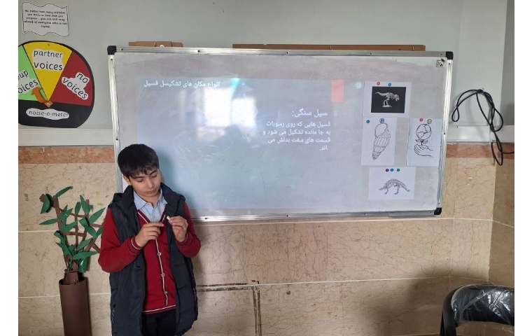 ارائه کنفرانس علوم مبحث فسیل ها 4