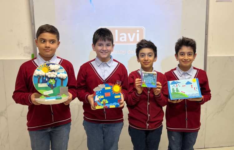 ارائه‌ی کاردستی های مبحث Water Cycle 1