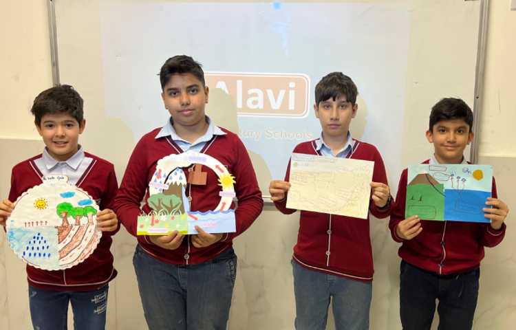 ارائه‌ی کاردستی های مبحث Water Cycle 2