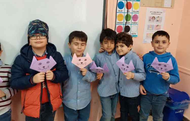 اریگامی گربه زنگ خوانداری 3