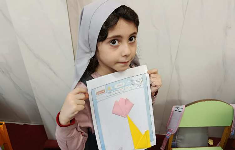 اریگامی گل لاله 5