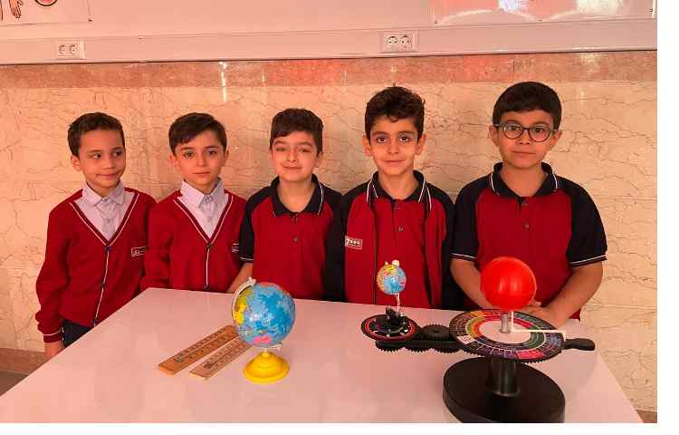 ازمایشگاه درک عینی پیدایش شب و روز و تغییرات دما 4