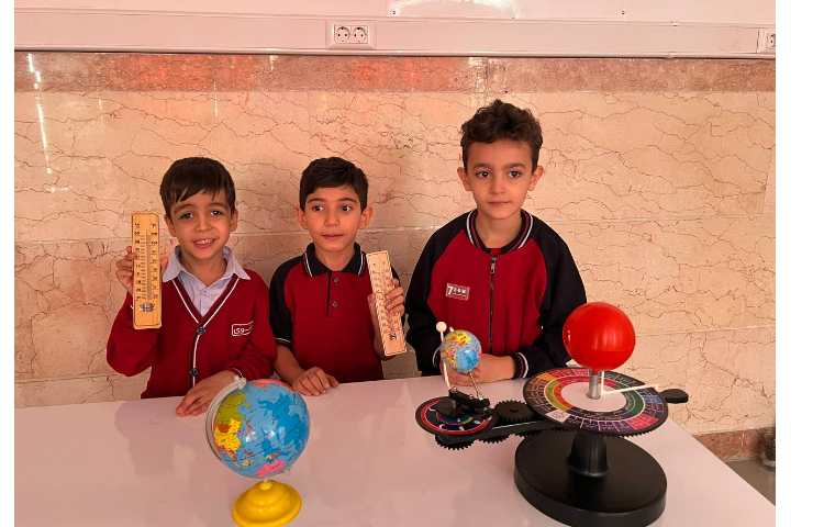 ازمایشگاه درک عینی پیدایش شب و روز و تغییرات دما