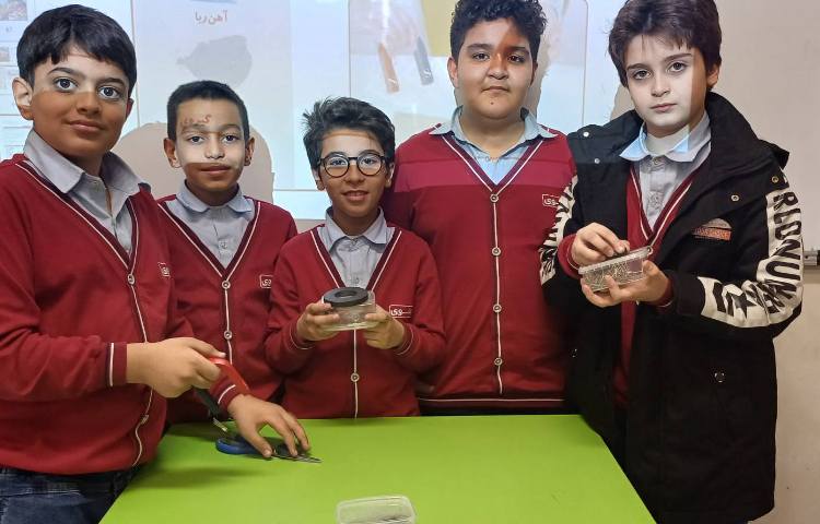 ازمایش قطب های آهن ربا 1