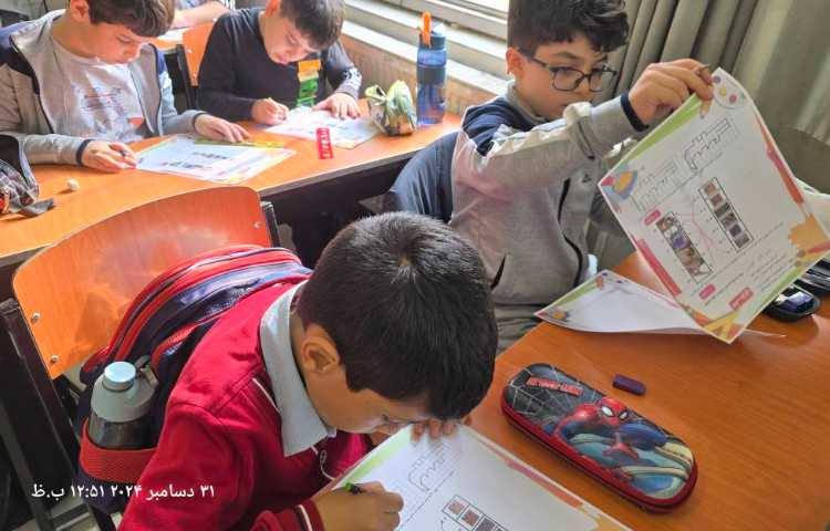 استعداد فضایی- برگزاری سنجش ترم اول 4