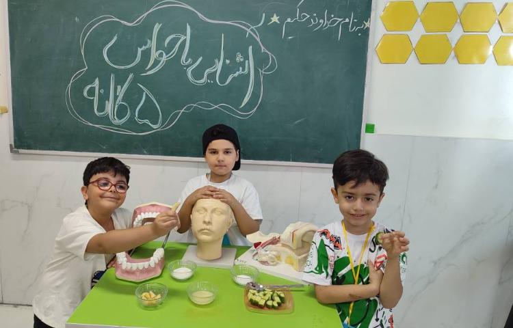 اشنایی با اعضای بدن و حواس پنج‌گانه