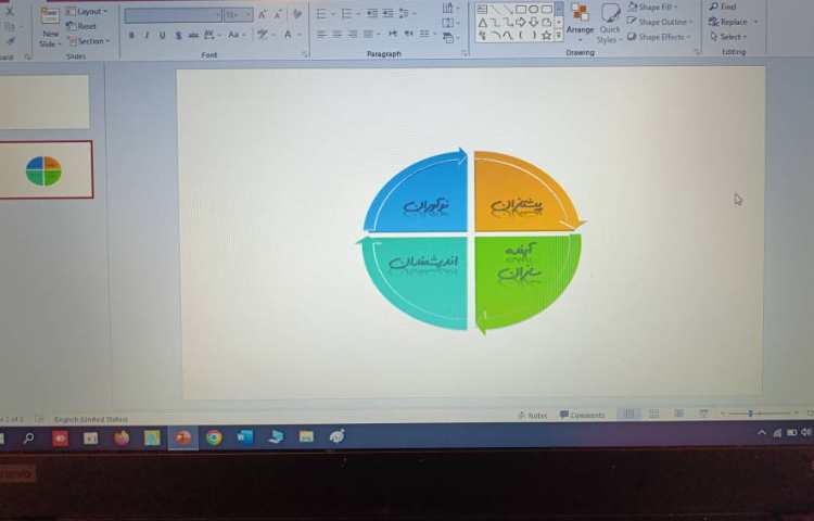 اضافه کردن اسمارت آرت در پاورپوینت 2