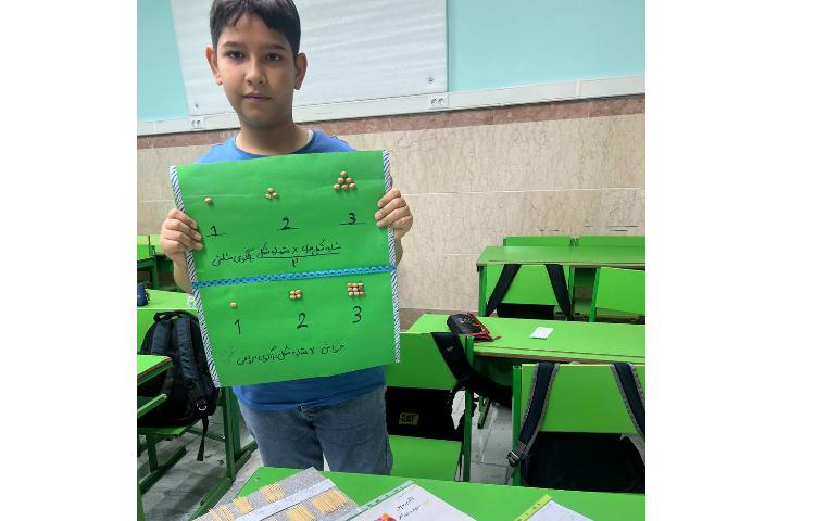 الگویابی با مروارید و نخ کلاس ششم 1 3