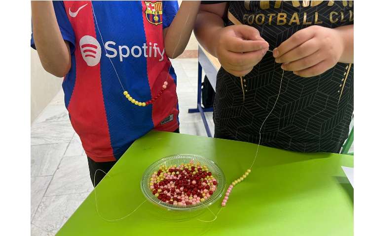 الگویابی با مروارید و نخ کلاس ششم 1 6