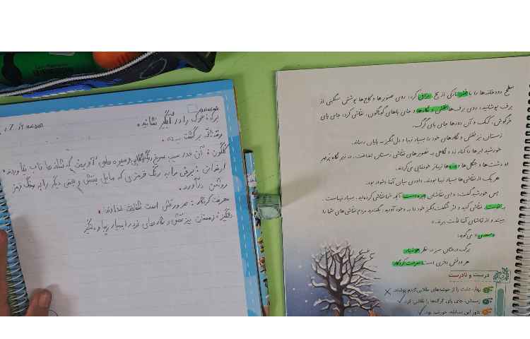 املای آموزشی با هدف تثبیت معانی کلمات و تفهیم ان ها در جمله 2