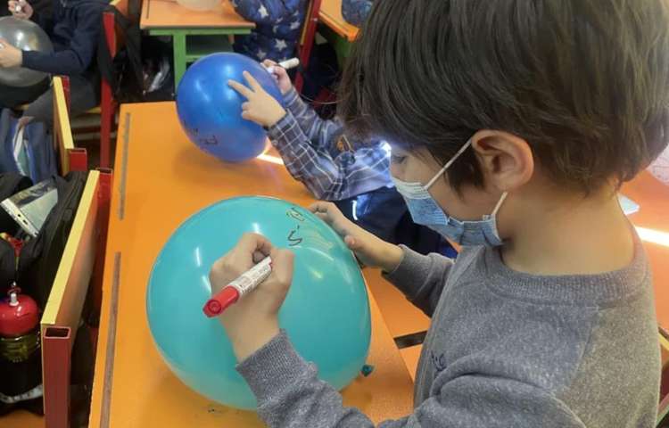 املای بادکنکی با او استثنا پایه اول دبستان 2