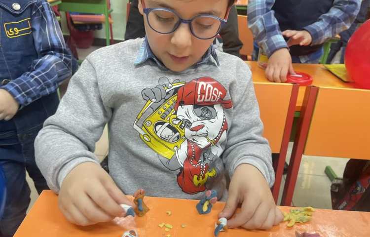 املای بادکنکی با او استثنا پایه اول دبستان 8