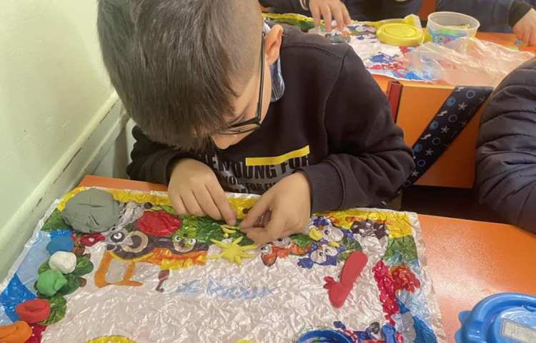 املای بادکنکی با او استثنا پایه اول دبستان