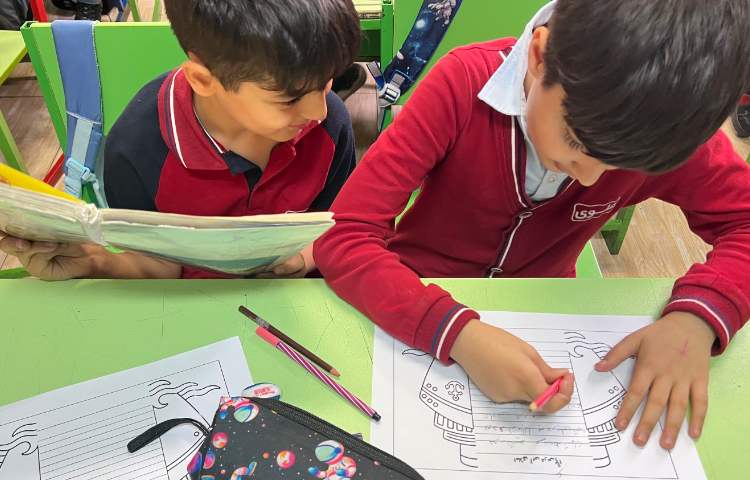 املای تمرینی، املای آبی درس پرواز قطره