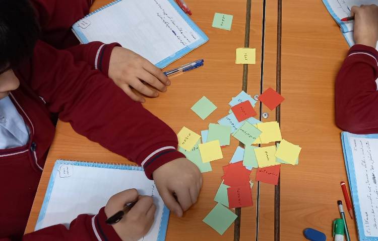 املای حروف بهم ریخته در قالب کار گروهی 3