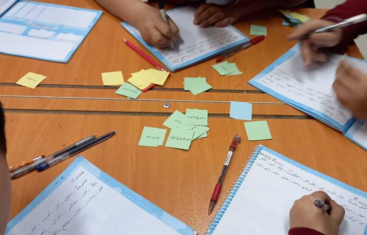 املای حروف بهم ریخته در قالب کار گروهی 7