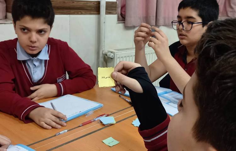 املای حروف بهم ریخته در قالب کار گروهی 9