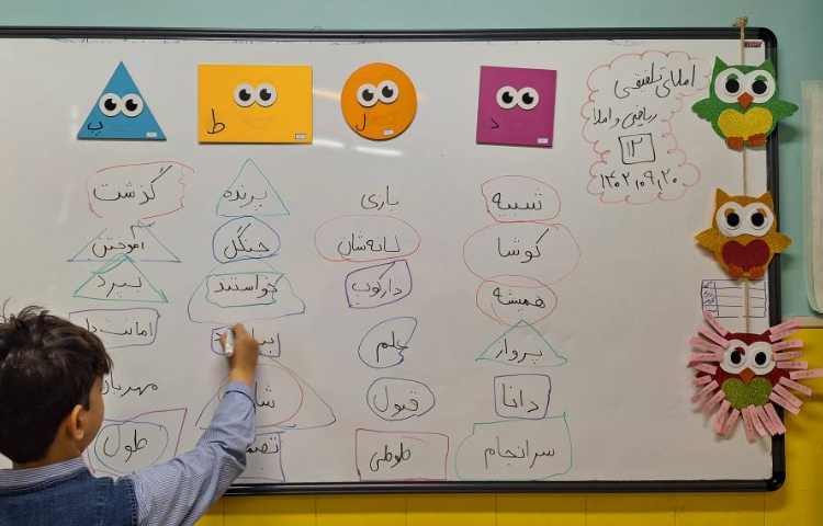 املای خلاق، تلفیقی (ریاضی و فارسی)