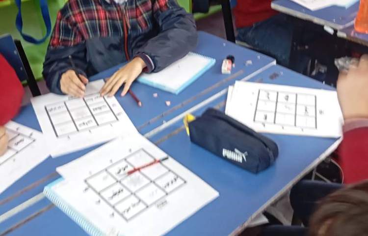 املای خلاق جدولی به صورت گروهی 2