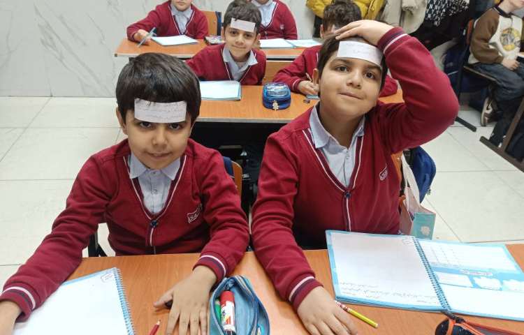 املای پیشانی برای تثبیت یادگیری و درست نویسی 1