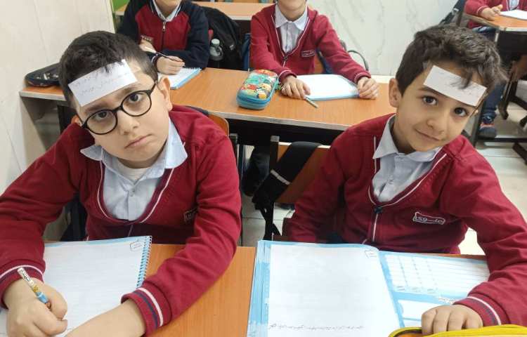 املای پیشانی برای تثبیت یادگیری و درست نویسی 2