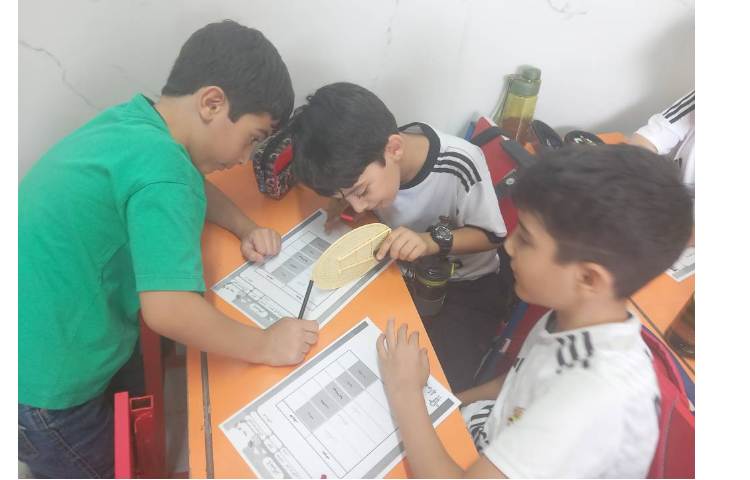 املا آینه ای و تمرین از نوشتن کلمات روی تخته 4