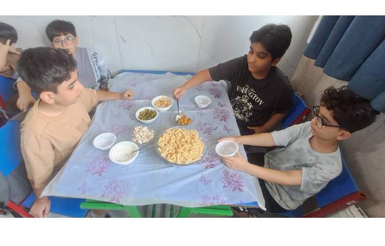 اموزش مبحث خوشمزه ی مخلوط و محلول همراه با تهیه ی سالاد ماکارانی 2
