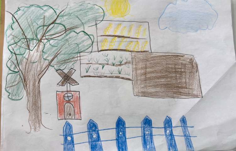 اموزش نقاشی مزرعه 1