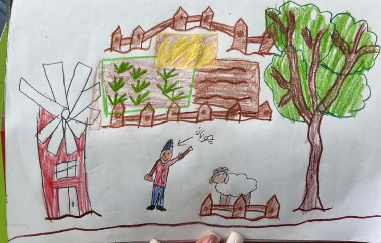 اموزش نقاشی مزرعه 2