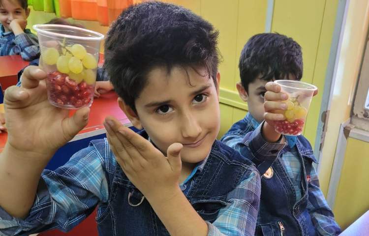 :انار و انگور برای تثبیت نشانه اَ، کلاس انگور 6