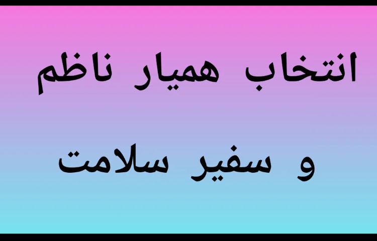 انتخاب همیار ناظم 1